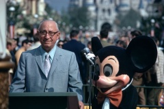 Roy and Mickey during his dedication speech